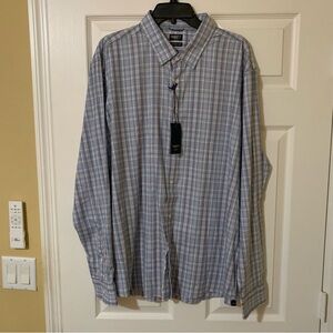 NWT Faherty Men's Long Sleeve‎ Plaid Button Down Movement Shirt Size XXL